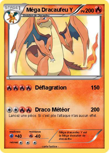 Pokemon Méga Dracaufeu Y