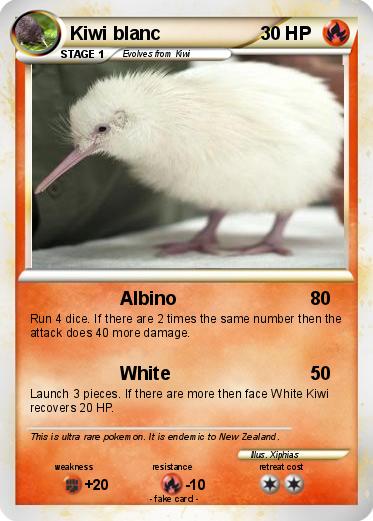 Pokemon Kiwi blanc