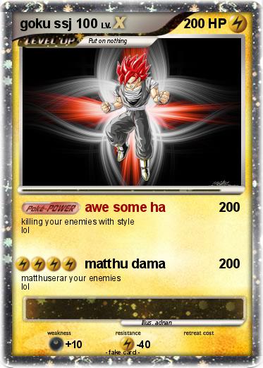 Pokemon goku ssj 100
