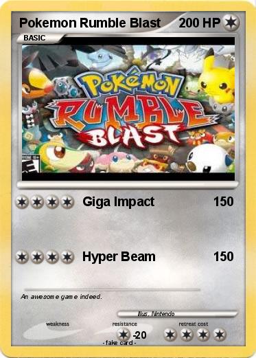 Pokemon Pokemon Rumble Blast