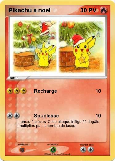 Pokemon Pikachu a noel