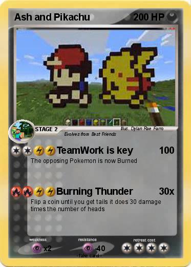 Pokemon Ash and Pikachu