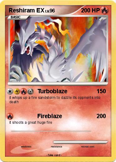 Pokemon Reshiram EX