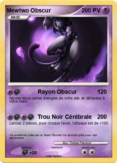 Pokemon Mewtwo Obscur