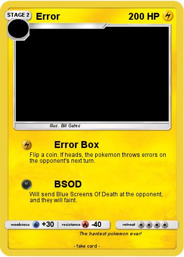 Pokemon Error