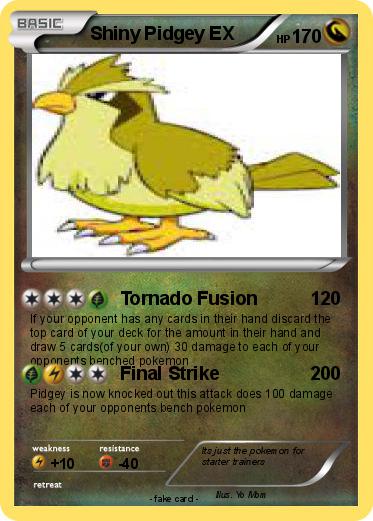 Pokemon Shiny Pidgey EX