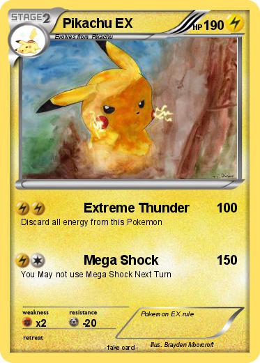 Pokemon Pikachu EX