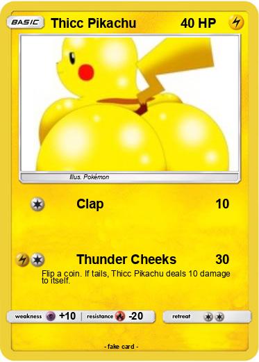 Pokemon Thicc Pikachu
