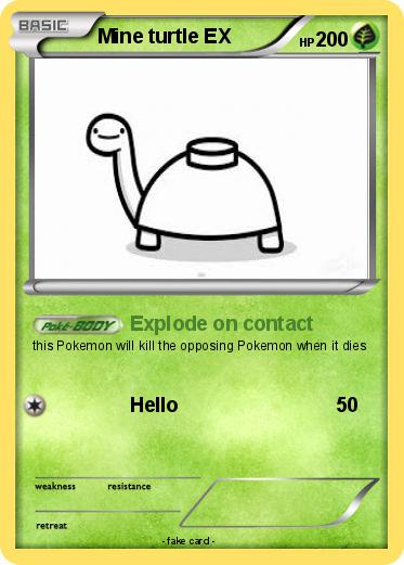 Pokemon Mine turtle EX