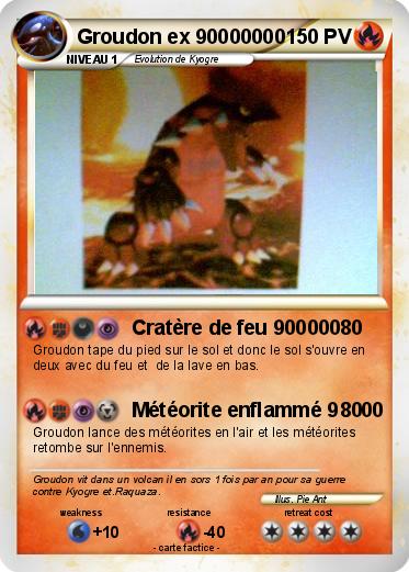 Pokemon Groudon ex 90000000