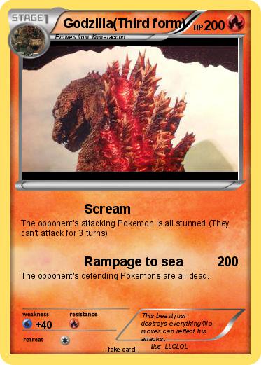 Pokemon Godzilla(Third form)