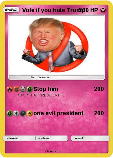 Pokemon Vote if you hate Trump