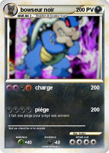 Pokemon bowseur noir