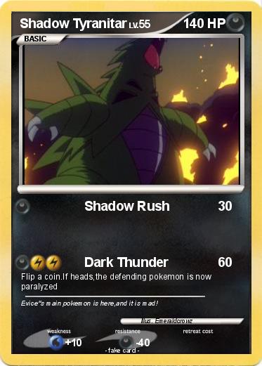 Pokemon Shadow Tyranitar