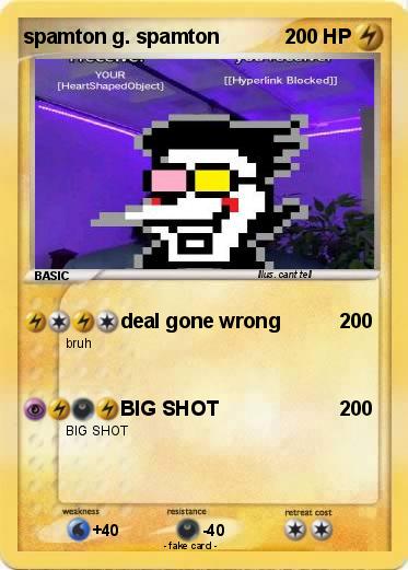 Pokemon spamton g. spamton