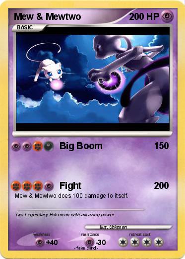 Pokemon Mew & Mewtwo