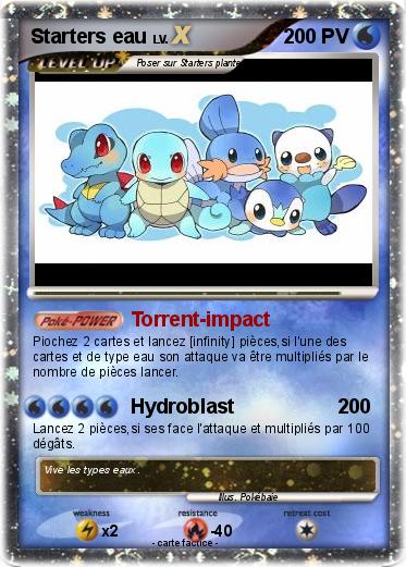 Pokemon Starters eau