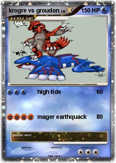 Pokemon krogre vs groudon