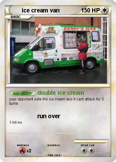 Pokemon ice cream van