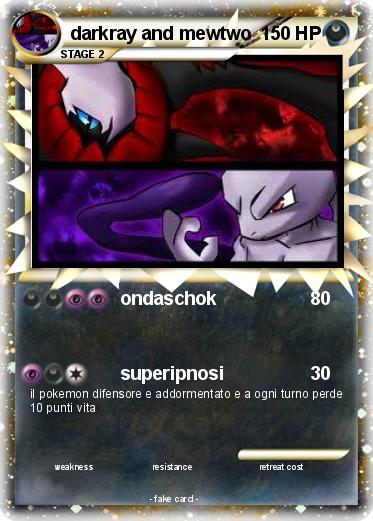 Pokemon darkray and mewtwo