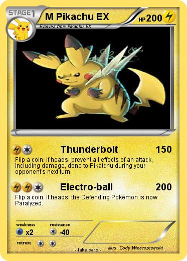 Pokemon M Pikachu EX