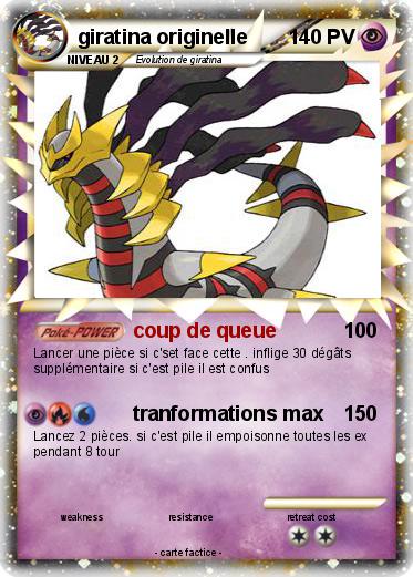 Pokemon giratina originelle