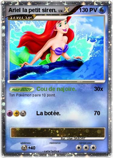 Pokemon Ariel la petit siren.