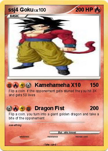Pokemon ssj4 Goku