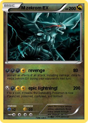 Pokemon M zekrom EX