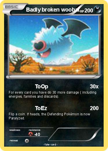 Pokemon Badly broken woobat