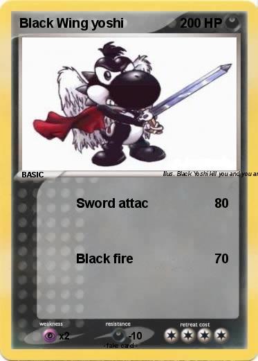 Pokemon Black Wing yoshi