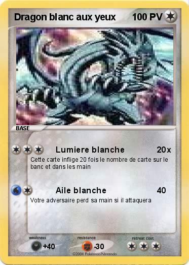 Pokemon Dragon blanc aux yeux