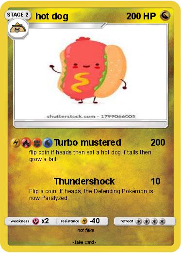 Pokemon hot dog