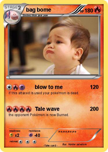 Pokemon bag bome