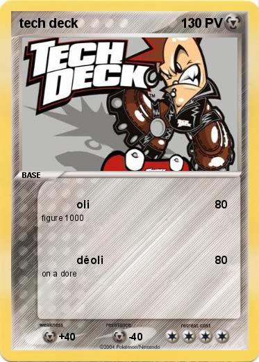 Pokemon tech deck 