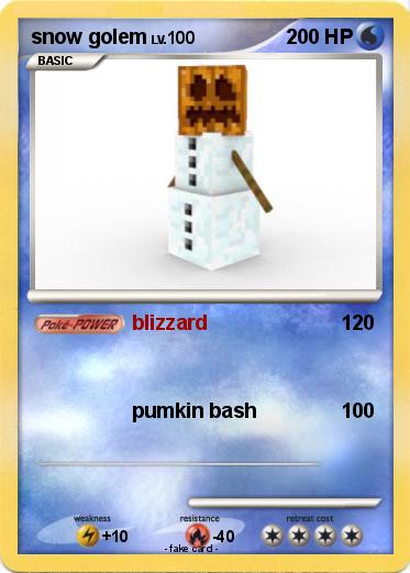 Pokemon snow golem
