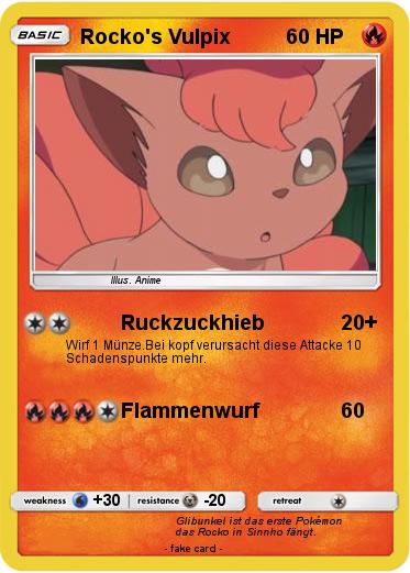 Pokemon Rocko's Vulpix