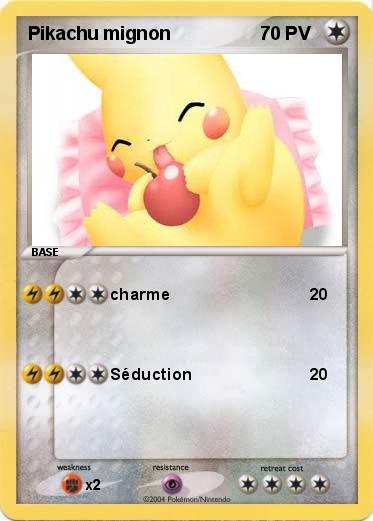 Pokemon Pikachu mignon