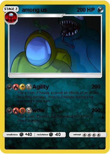 Pokémon among us 8 8 - Agility - My Pokemon Card