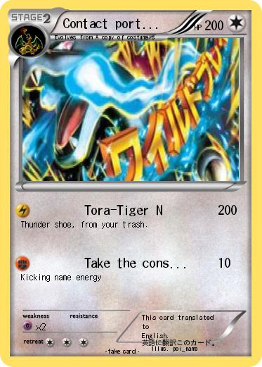 Pokemon Contact port...