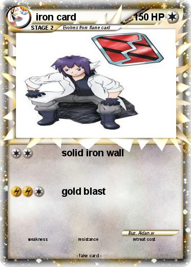 Pokemon iron card