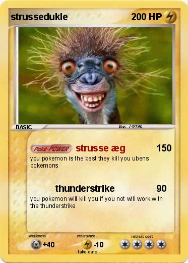 Pokemon strussedukle