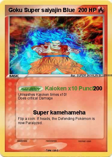 Pokemon Goku Super saiyajin Blue