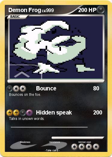 Pokemon Demon Frog