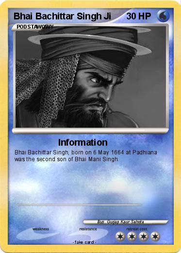 Pokemon Bhai Bachittar Singh Ji