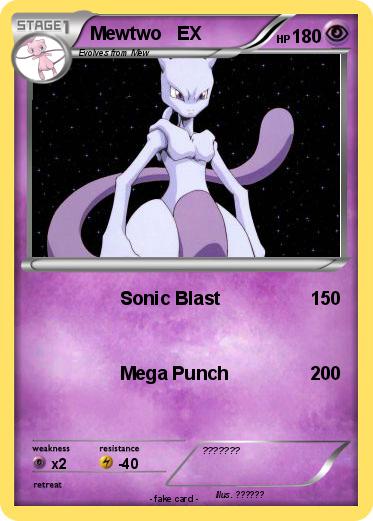 Pokemon Mewtwo   EX