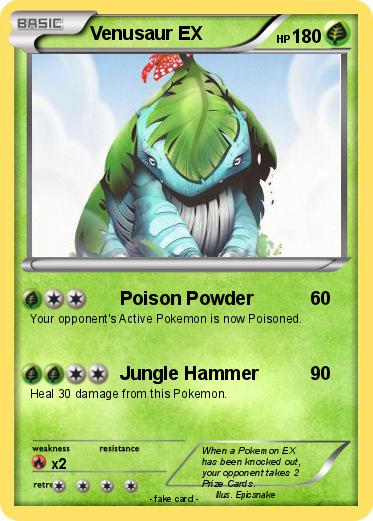 Pokemon Venusaur EX