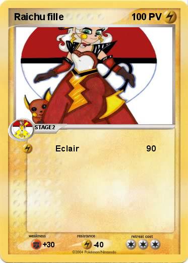 Pokemon Raichu fille