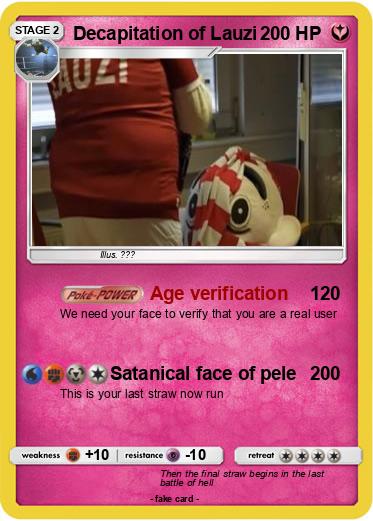 Pokemon Decapitation of Lauzi