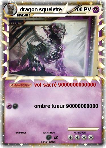 Pokemon dragon squelette